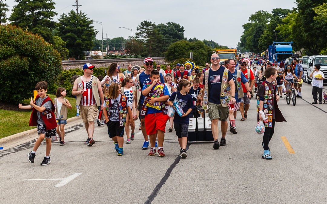 Big Waters Marches in 4th of July Parade
