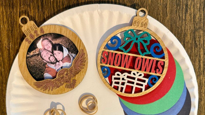 2024 Snow Owl Ornament Decorating at AHML