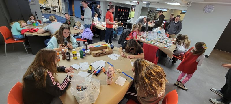 Snow Owl ornaments at the AHML Makerplace