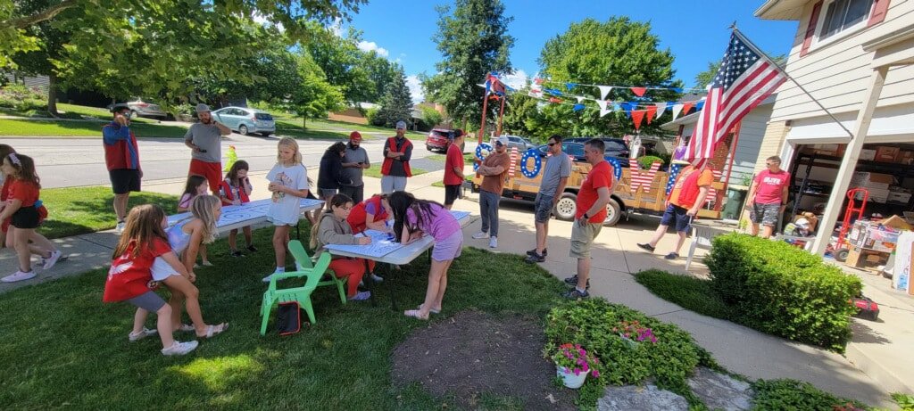 Stars Stripes and Snow Owls Our July 4th 2024 Parade Float